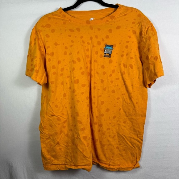 Nike Orange Graphic T-Shirt Men’s Size L - Picture 1 of 5
